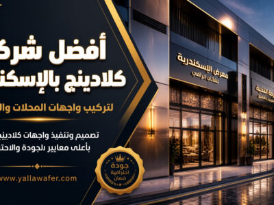 أفضل شركة كلادينج بالإسكندرية لتركيب واجهات المحلات والشركات