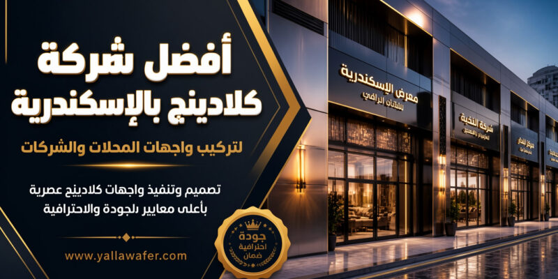 أفضل شركة كلادينج بالإسكندرية لتركيب واجهات المحلات والشركات