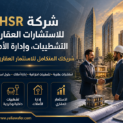 شركة HSR للاستشارات العقارية، التشطيبات، وإدارة الأملاك شريكك المتكامل للاستثمار العقاري الناجح