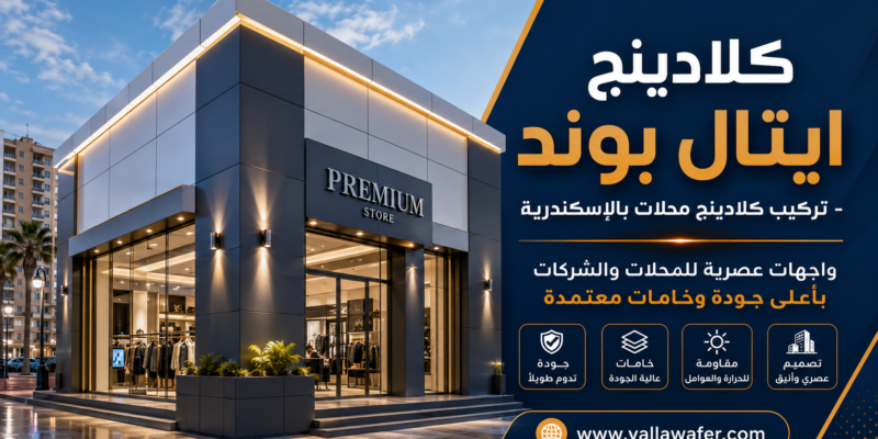 كلادينج ايتال بوند - تركيب كلادينج محلات بالإسكندرية