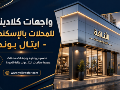 واجهات كلادينج للمحلات بالإسكندرية - ايتال بوند