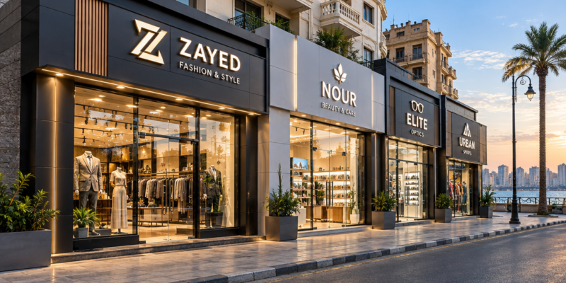 واجهات كلادينج للمحلات بالاسكندرية